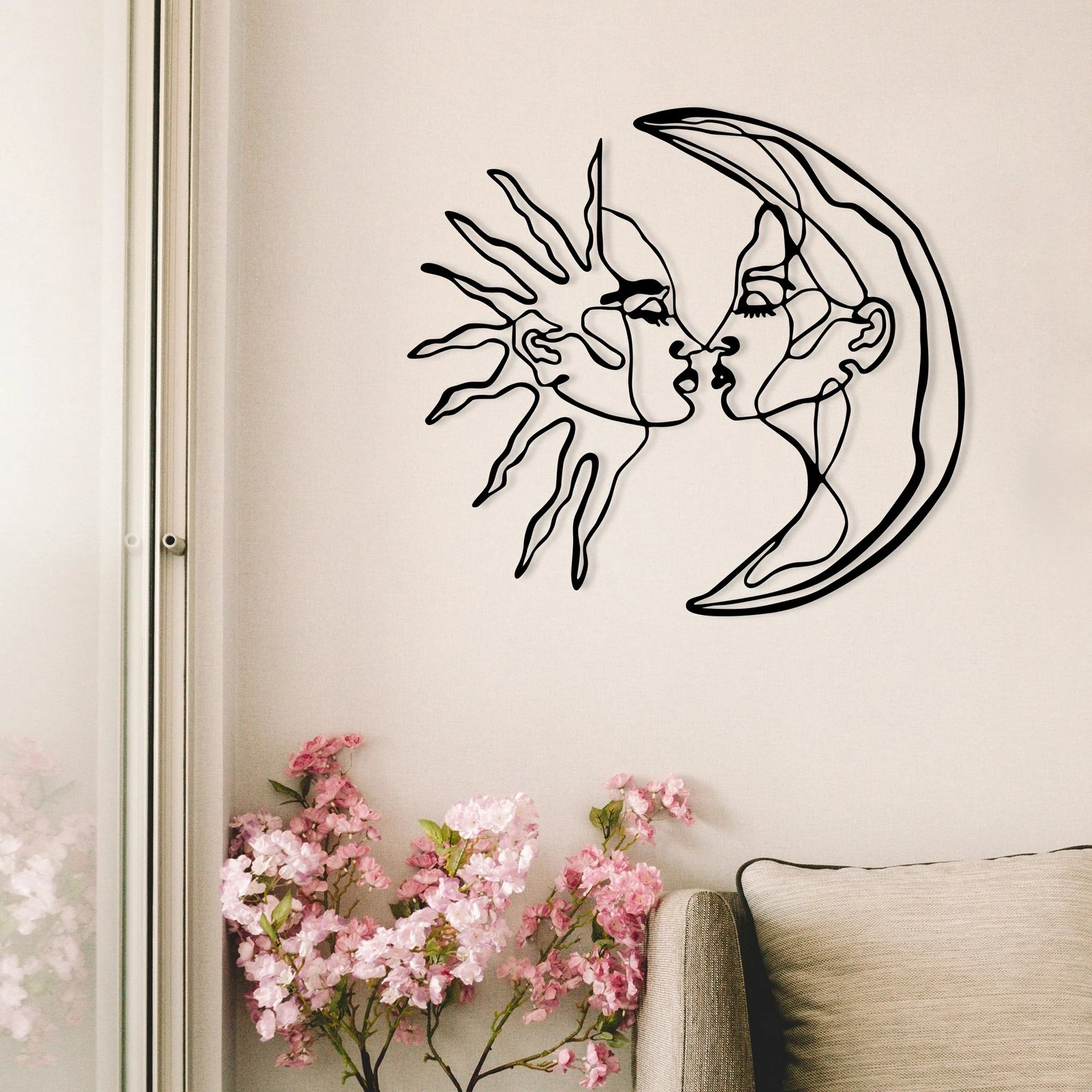 Aksesor dekorativ metalik për mur, Wallity, Universe