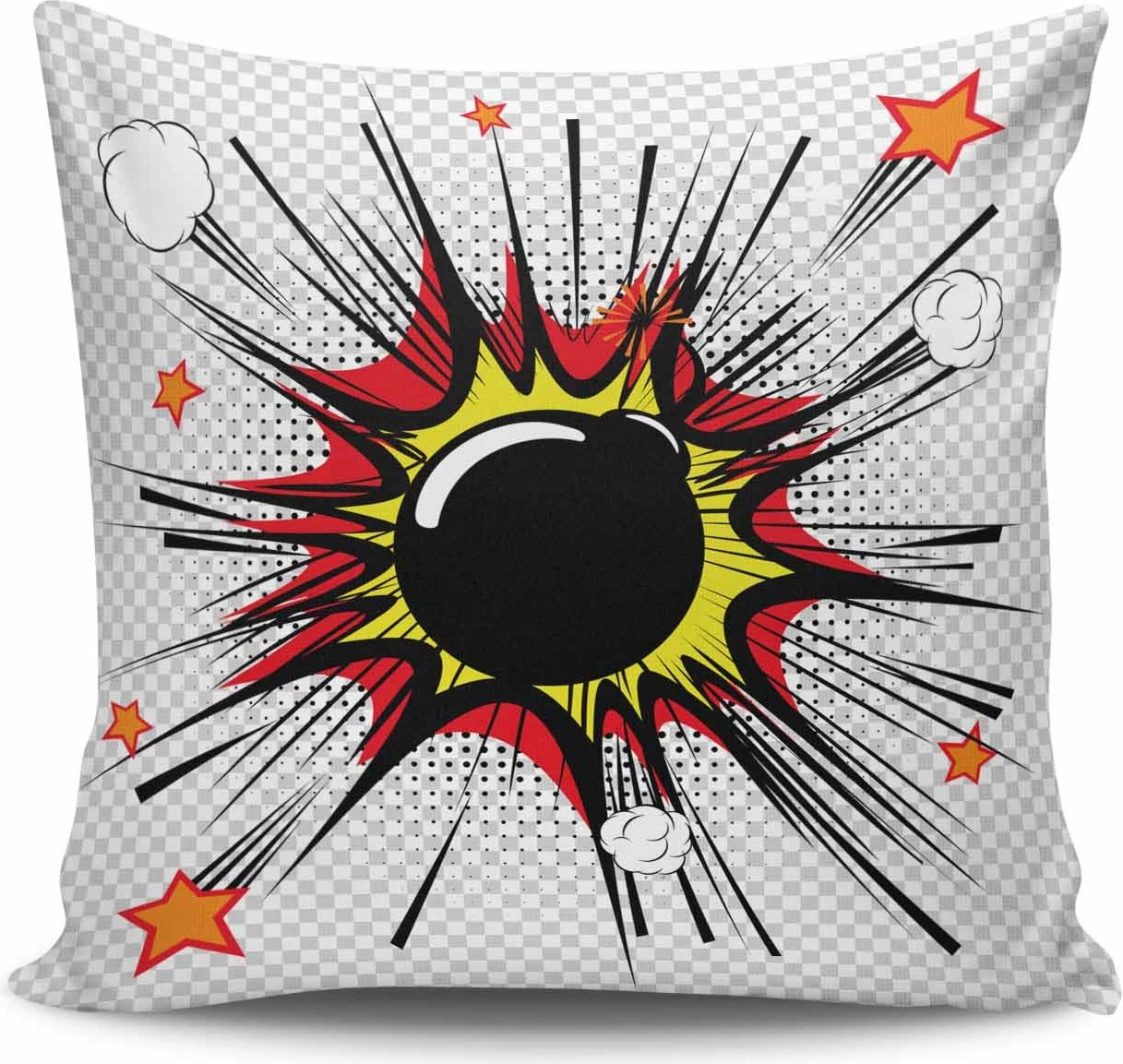 Jastëk dekorativ Aberto Design, shumëngjyrësh, NKRLNT-055, 43x43cm