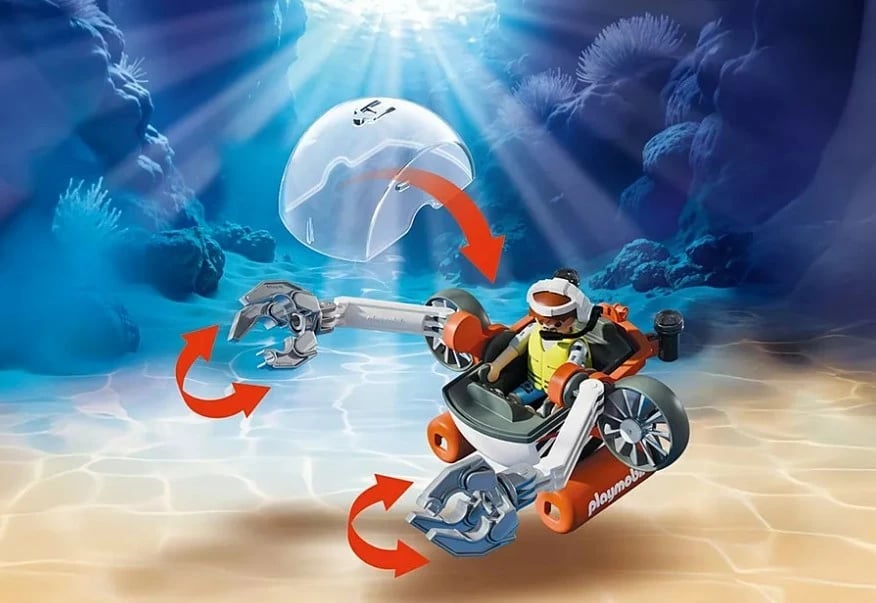 Set lodrash Playmobil 71860 Treasure Hunt me nëndetëse, 51 pjesë