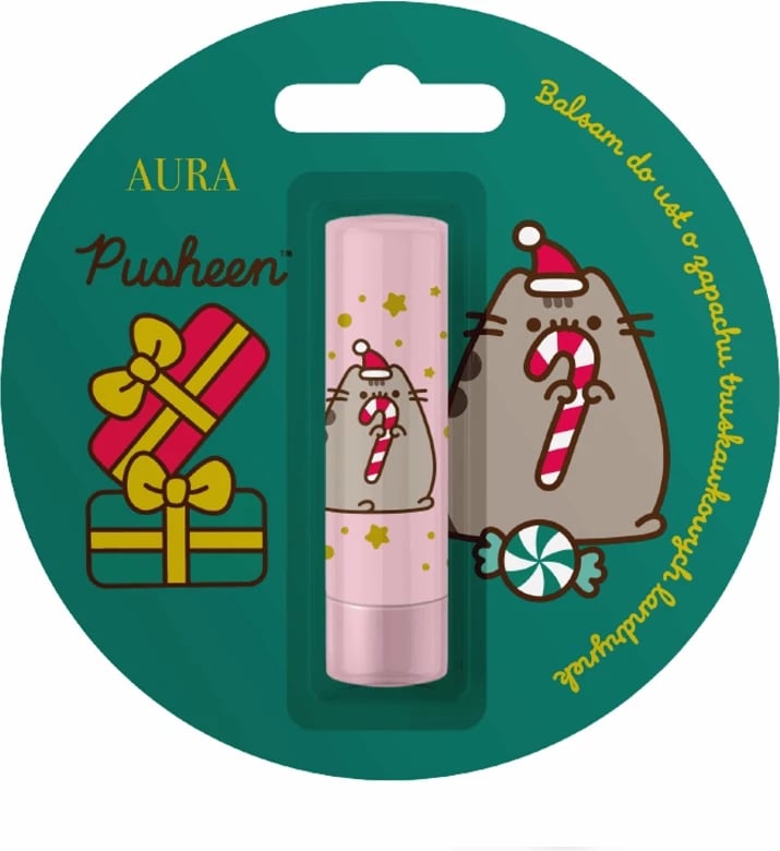 Balsam për buzë Pusheen Strawberry Candy për femra, 3.8g