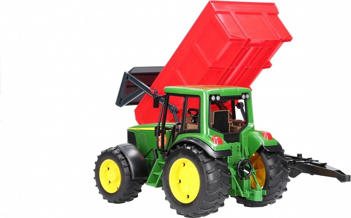 Traktor lodër BRUDER John Deere 6920 me rimorkio, 1:16, Jeshile/E kuqe/E verdhë