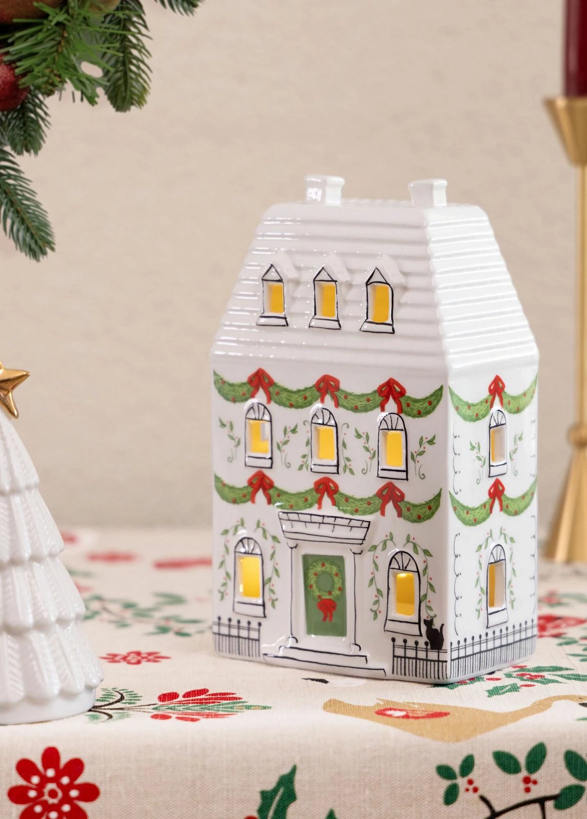 Objekt dekorativ qeramike me dritë LED, Evila Originals, SUS0224