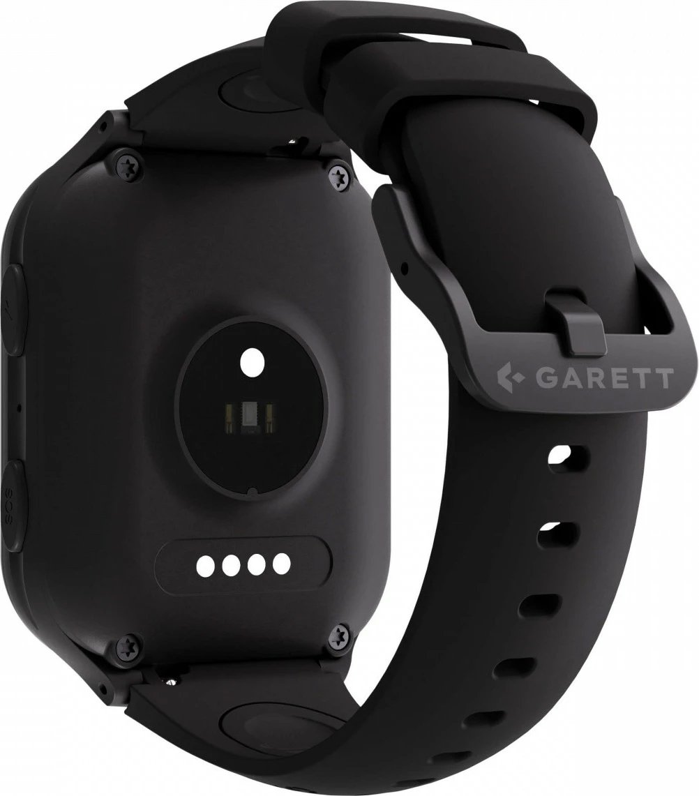 Smartwatch, Garett, Kids eSIM 4G, 1.69" IPS, eSIM 4G LTE, GPS, IP67, Gorilla Glass, kamerë, 650 mAh, e zezë