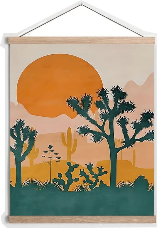 Pikturë dekorative me kornizë, shumëngjyrëshe, Wallity MRG01, 50x70cm