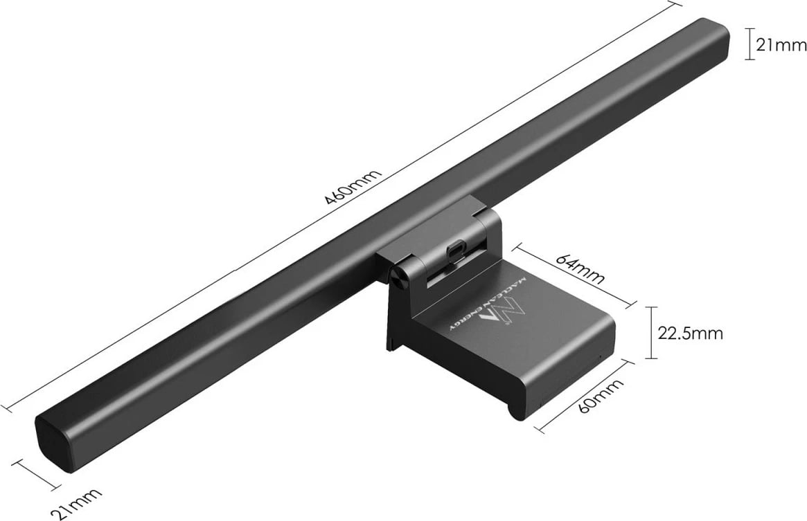 Lampë LED për monitor Maclean MCE620, 5W, e zezë