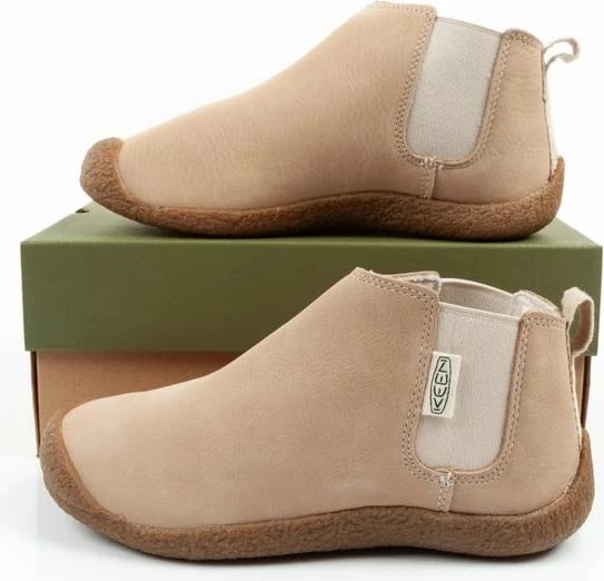 Çizme të shkurta femra Keeza, bezhë