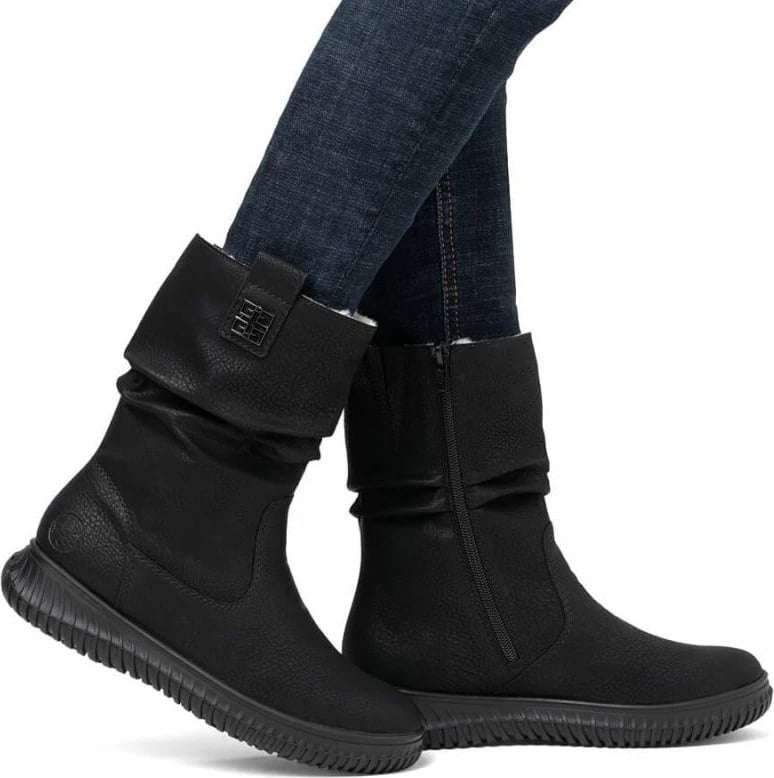 Çizme Rieker femra, të zeza