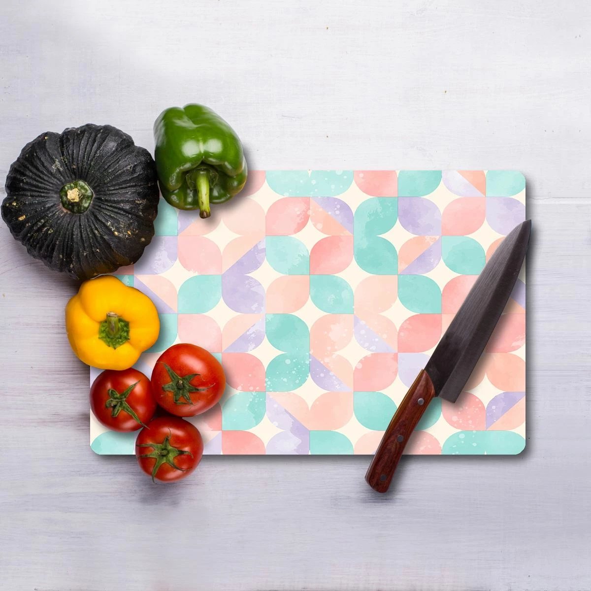 Dërrasë prerëse Hermia, qelq i temperuar, shumëngjyrëshe, Ckt134 - 2535, 25x35cm Dërrasë prerëse Hermia, qelq i temperuar, shumëngjyrëshe, Ckt134 - 2535, 25x35cm