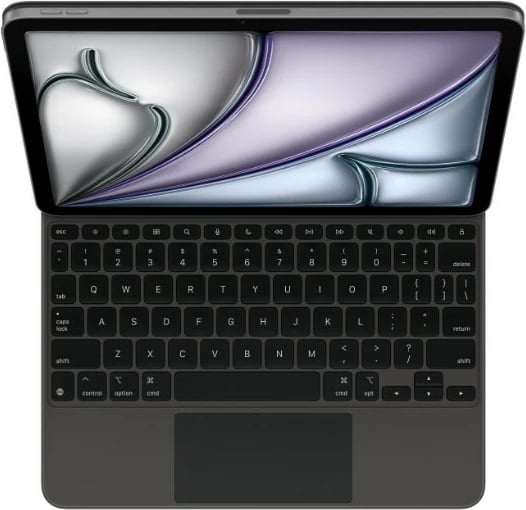 Tastierë me trackpad, Apple, Magic Keyboard MGYY4LB/A, për iPad Air 13-inch (M3/M2), English (US) QWERTY, me ndriçim, wireless, USB‑C, e zezë