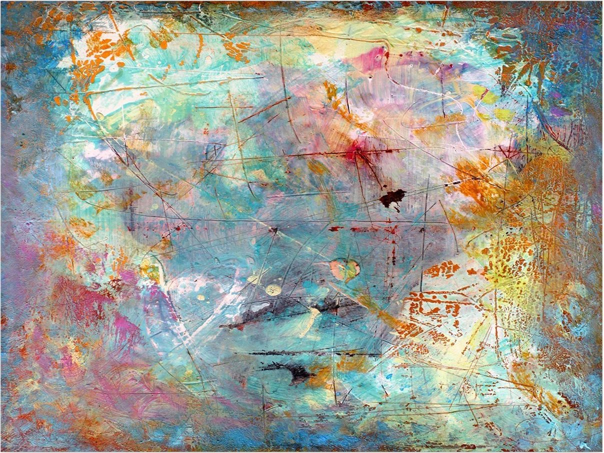 Pikturë dekorative në kanavacë, shumëngjyrëshe, 70x100cm, kornizë druri 3cm