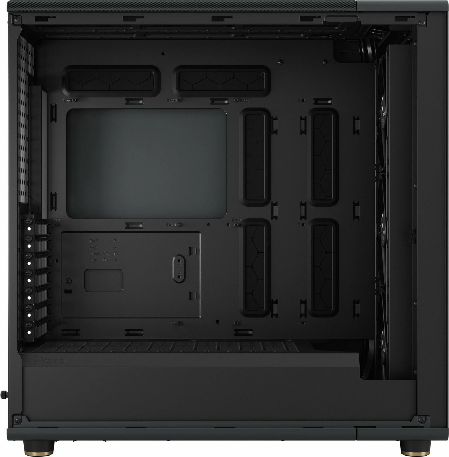 Kasë Fractal Design FD-C-NOR1X-02, Midi Tower, ATX, EATX, micro ATX, Micro-ITX, e zezë, qymyr