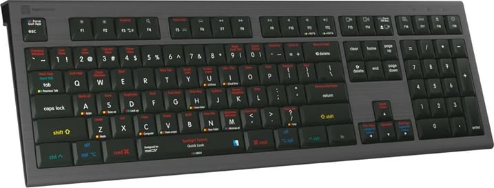 Tastierë LogicKeyboard Astra 2 macOS X, UK layout, me shkurtesa, e zezë