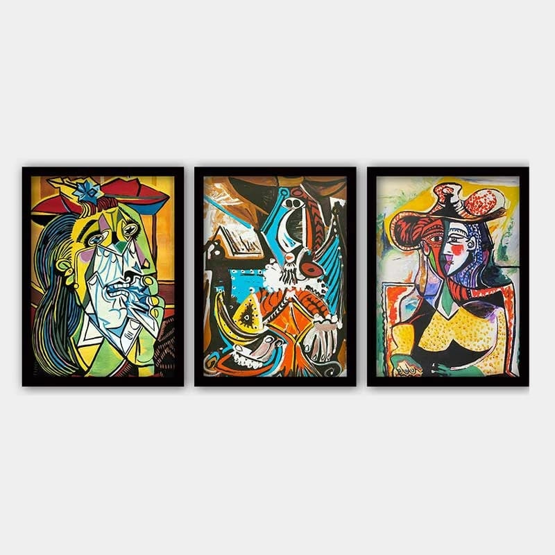 Pikturë dekorative me kornizë (3 copë), Wallity, 3SC_UNPP09_3545