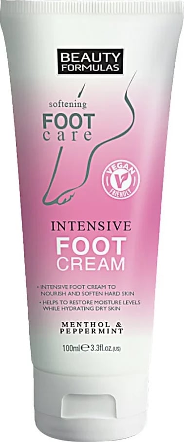 Krem për këmbë Beauty Formulas Menthol & Peppermint, 100 ml