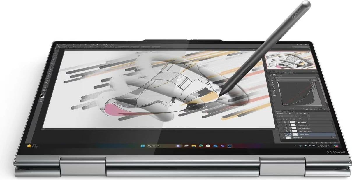 Ultrabook Lenovo ThinkPad X1 2-in-1 Gen 10 Aura Edition, Intel Core Ultra 7 255U, 32 GB RAM, 1 TB SSD, 14" 2.8K Touch, Gri Ultrabook Lenovo ThinkPad X1 2-in-1 Gen 10 Aura Edition, Intel Core Ultra 7 255U, 32 GB RAM, 1 TB SSD, 14" 2.8K Touch, Gri