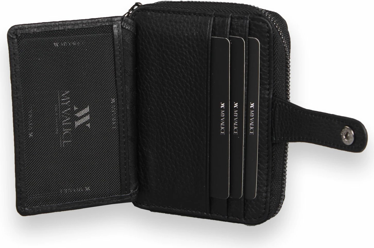 Portofol lëkure i zi, Zoozie Bags, 4229