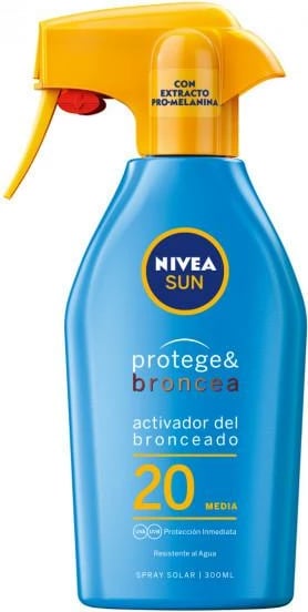 Spray për diell NIVEA Sun Protege & Broncea unisex SPF20, 300ml