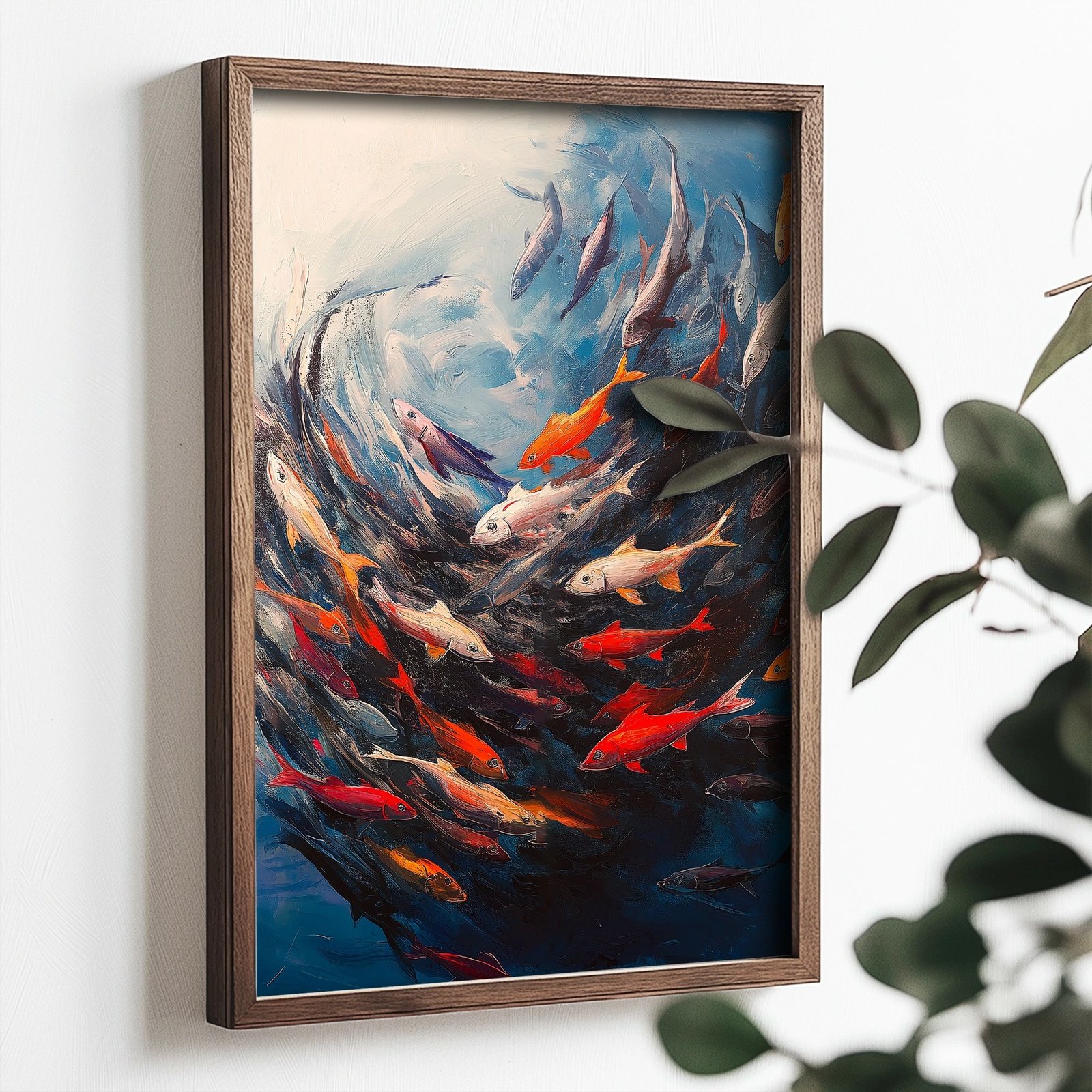 Pikturë dekorative me kornizë MDF, Wallity, TUN063-XL, shumëngjyrëshe, 50x70x3.5cm