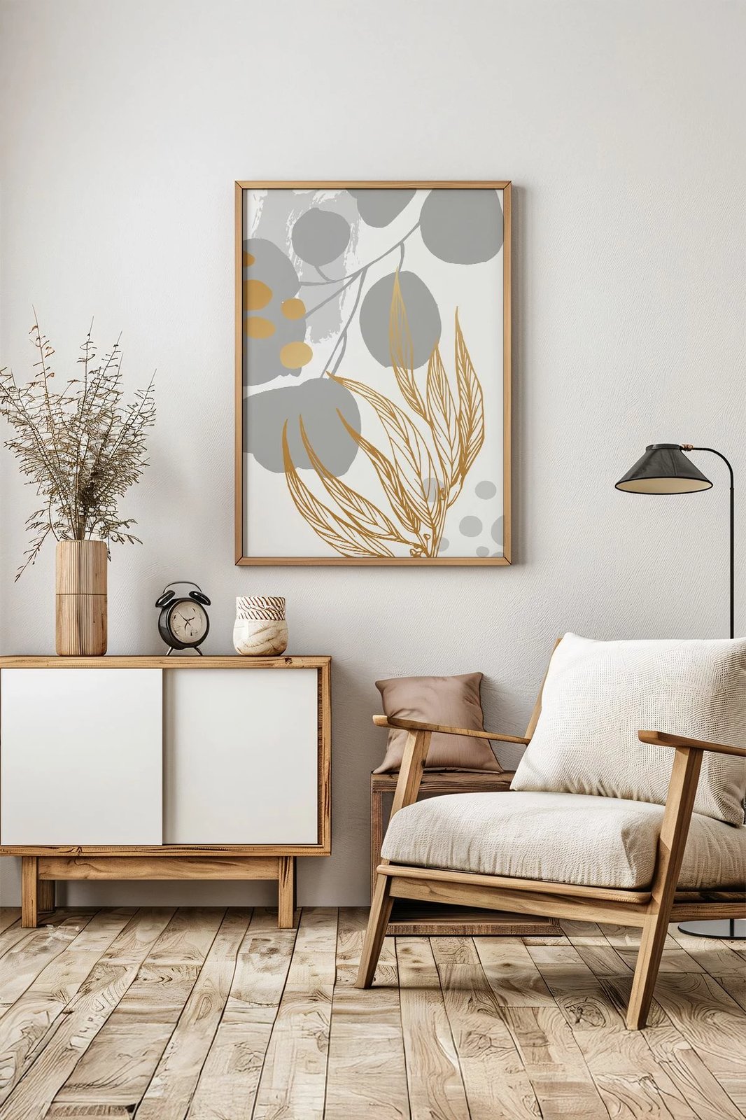 Pikturë dekorative me kornizë, shumëngjyrëshe, Artsrmdl22, 33x48cm