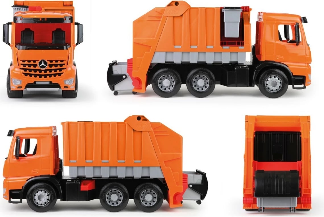 Kamion lodër Lena Giga Trucks, plastikë, portokalli/gri