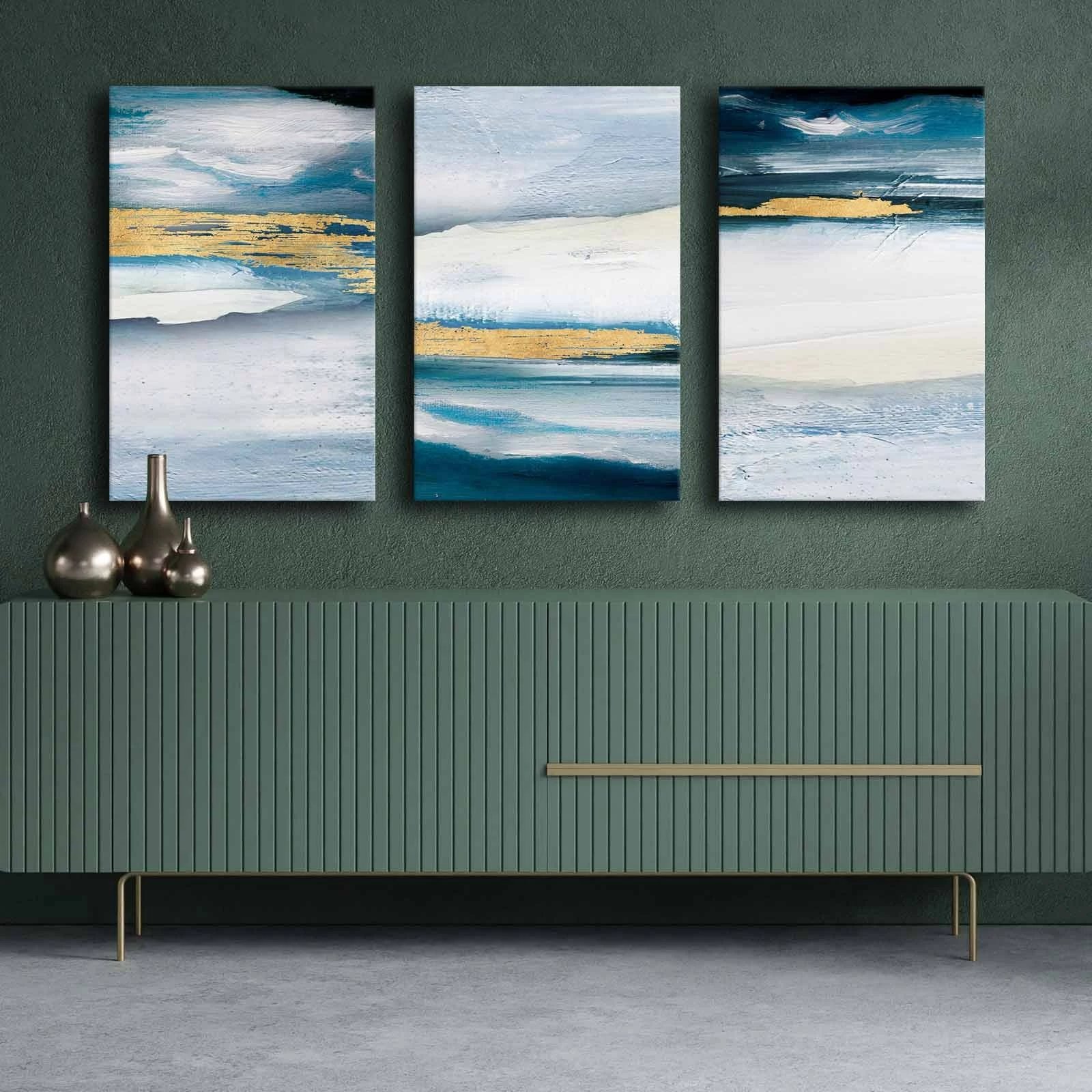 Pikturë dekorative në kanavacë (3 pjesë), Wallity, 3P4570GSC-001