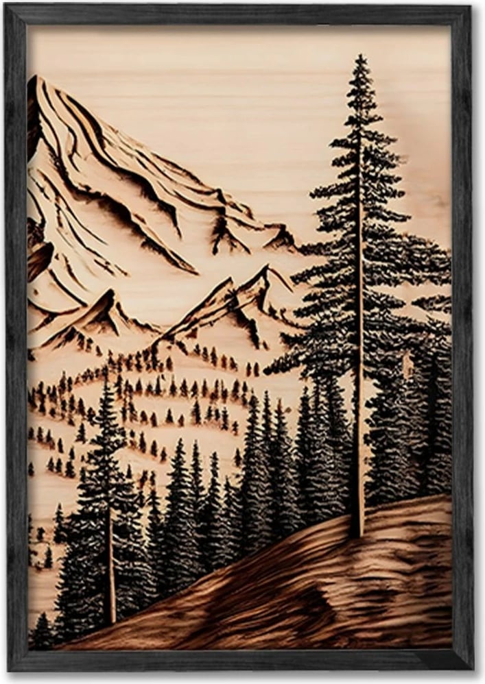 Pikturë dekorative me kornizë (3 copë), Wallity, Ersy3Syhcrv33