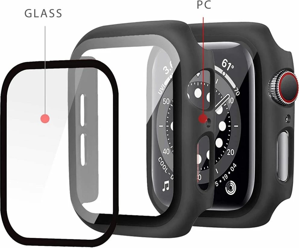 Mbështjellës Tech-Protect Defense360 për Apple Watch 4/5/6/SE 44mm, Zi