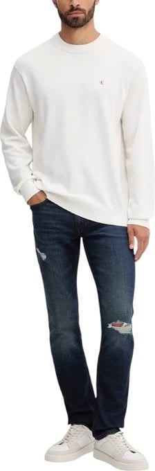 Xhemper për meshkuj Calvin Klein Jeans, i bardhë