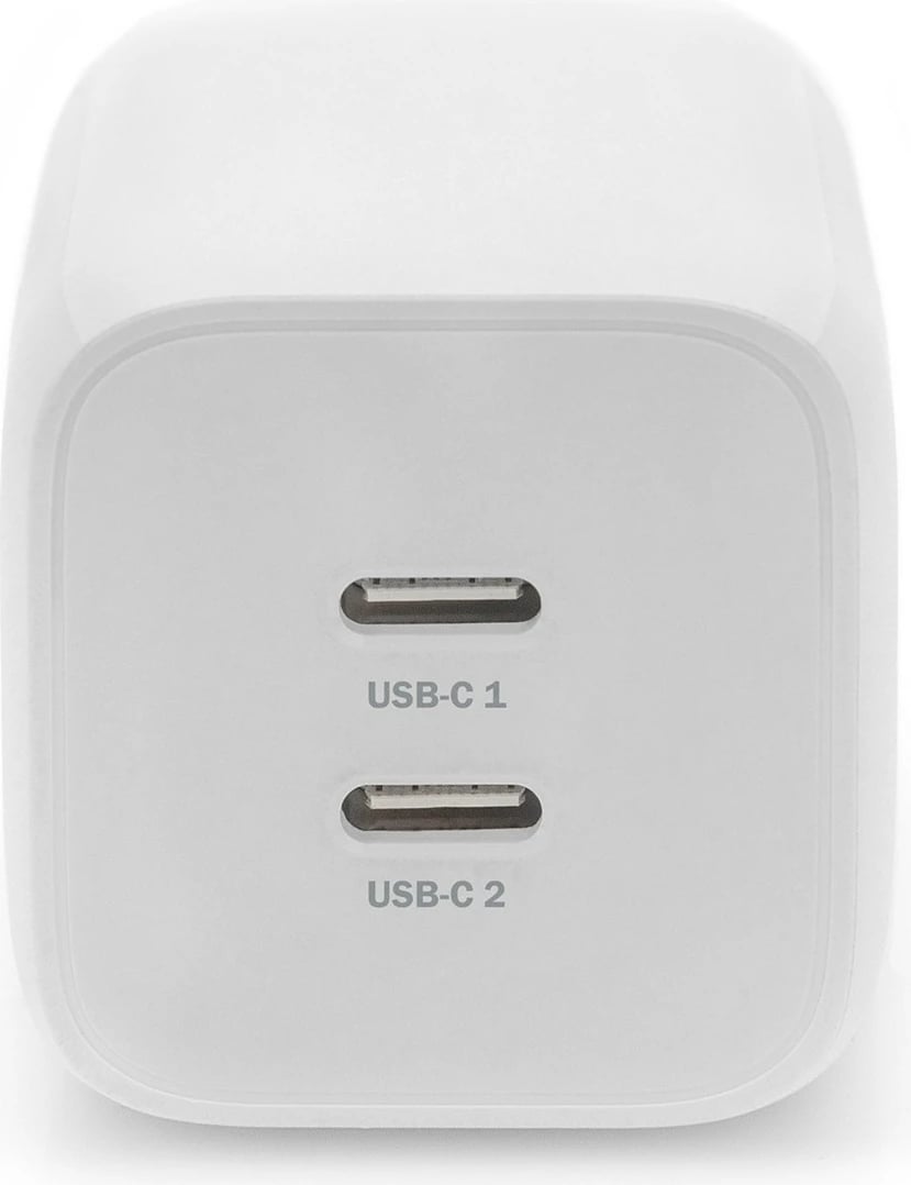 Karikues mini Digitus 2-Port 65W, 2x USB-C, i bardhë