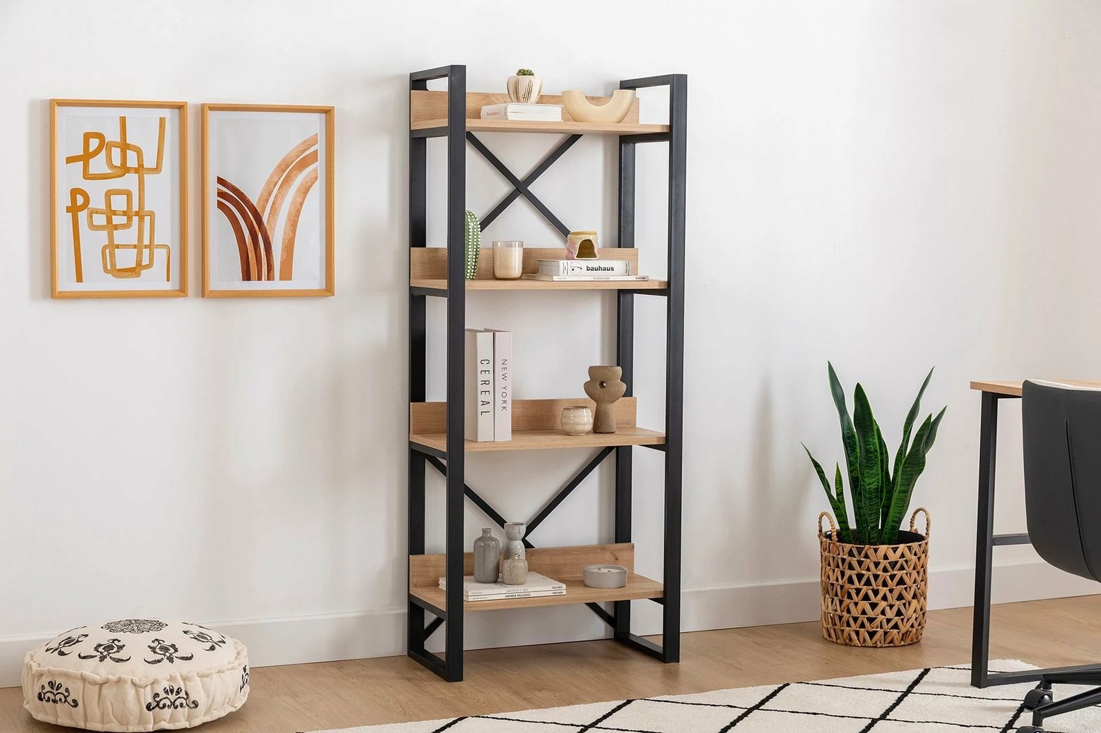 Raft librash Skye Decor, Adisa, ngjyrë safir