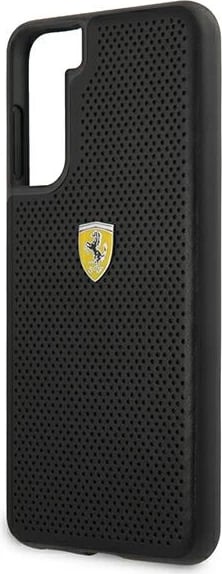 Mbështjellës Ferrari FESPEHCS21SBK S21 G991, për Samsung Galaxy S21, i zi