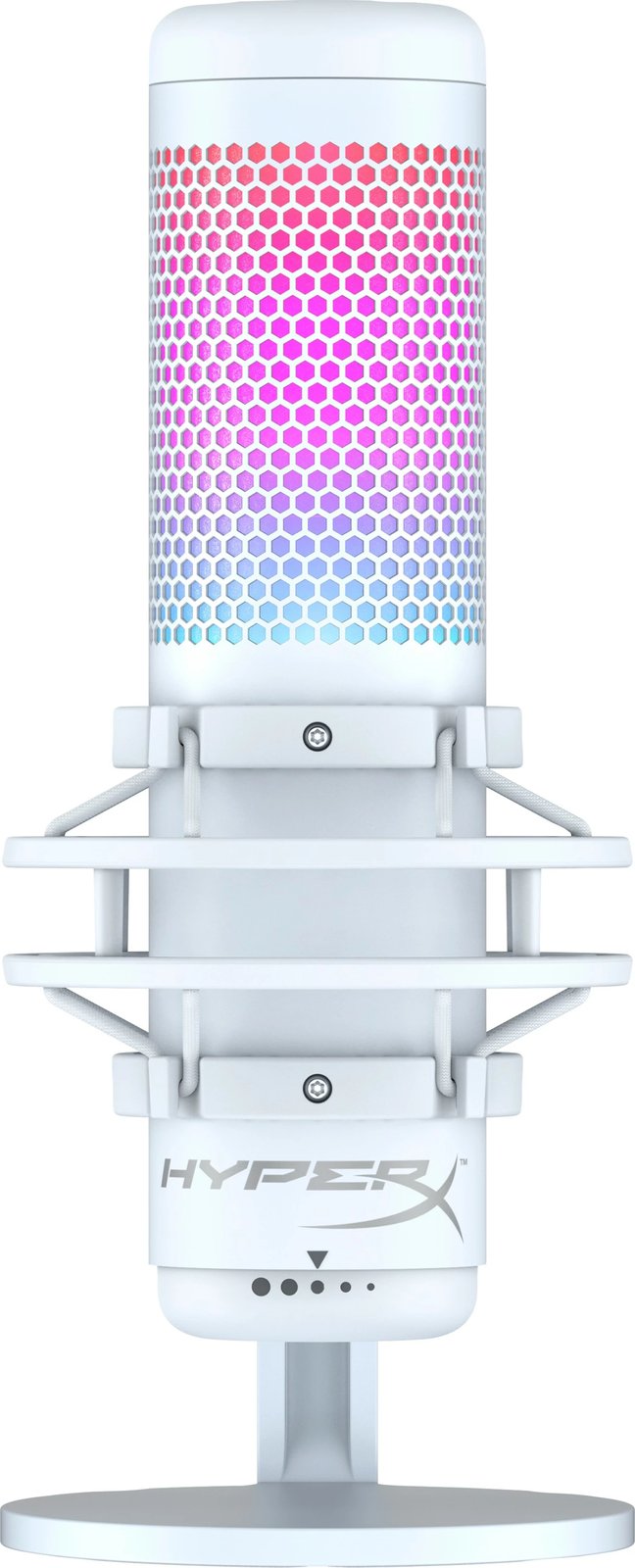 Mikrofon HyperX QuadCast S - USB, i bardhë