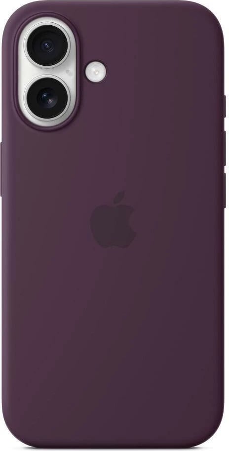 Apple iPhone 16 Silicone Case with MagSafe, Plum