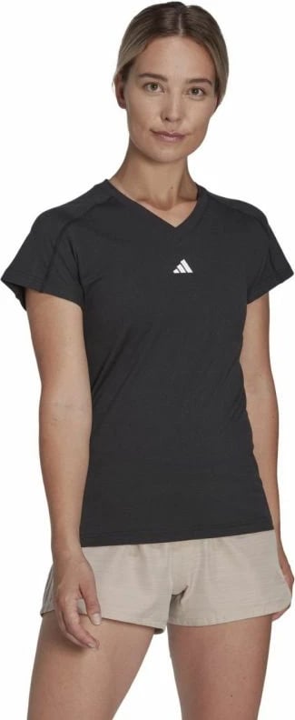 Maicë stërvitore për femra adidas, e zezë