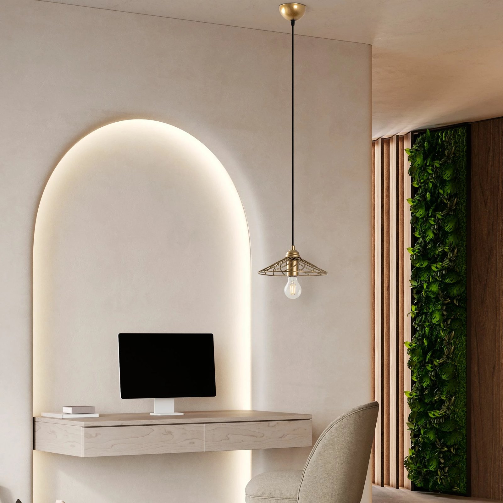 Llambë tavani Opviq, Eclıpse - 15392, ngjyrë ari