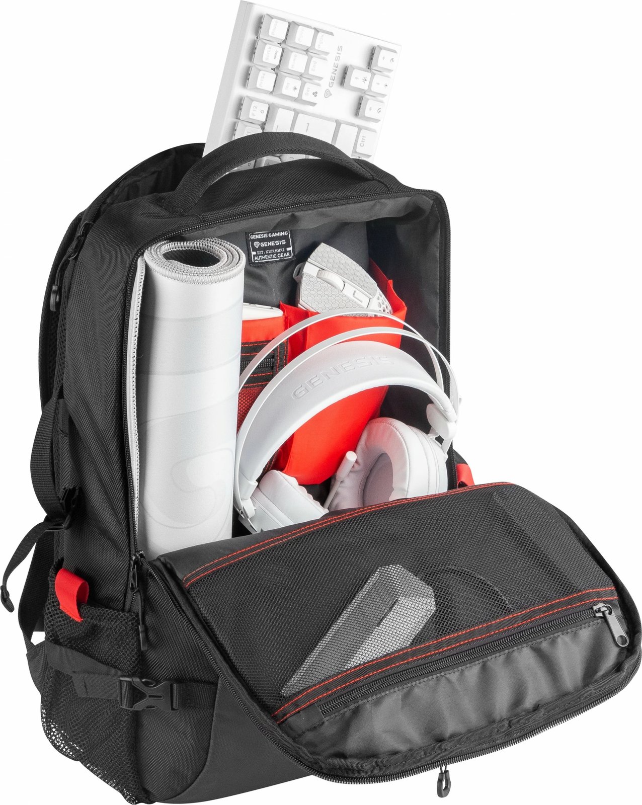 Çantë shpine Genesis Pallad 410, 15.6", rezistente ndaj ujit, e zezë