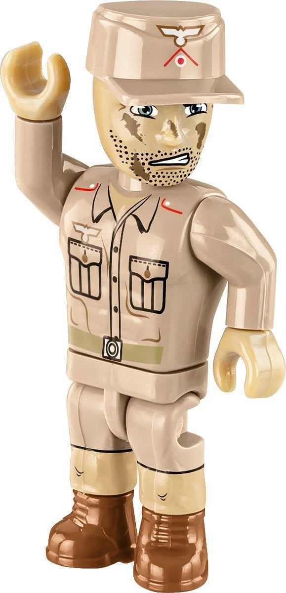 Set blloqesh ndërtimi, Cobi, COBI-2598 Sd.Kfz.124 Wespe 1:28, 860 pjesë, Executive Edition, me figura, kamuflazh jeshil-rërë