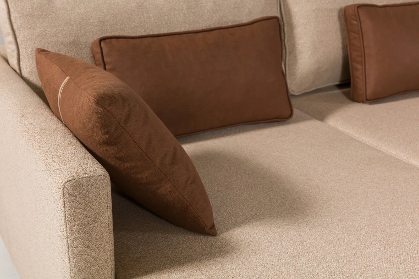 Kënd-sofë krevati Atelier del Sofa, Matris majtas, ngjyrë kafe