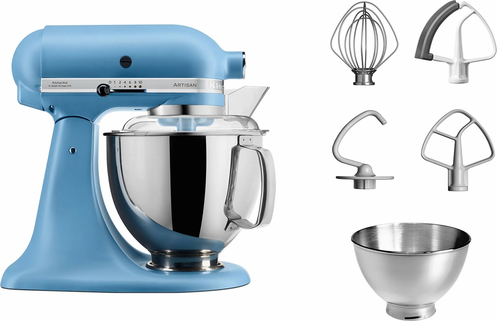 Mikser KitchenAid Artisan 5KSM175PSEVB, 4.8L, 300W, vintage blue