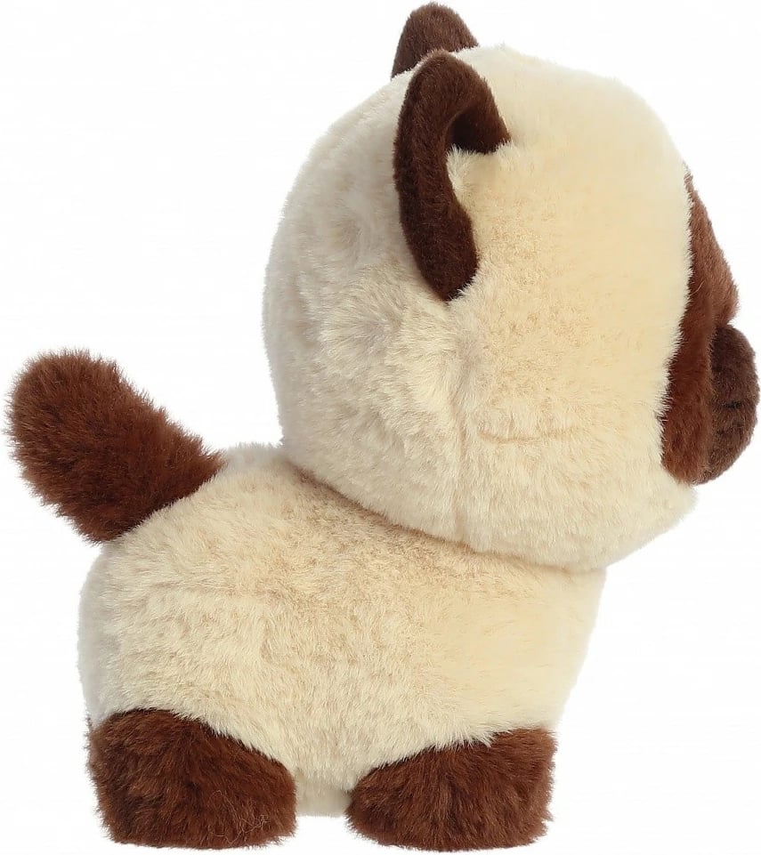 Lodër pelushi Daffi Teddy Pets, mace Siamese, 19 cm, bezhë/kafe