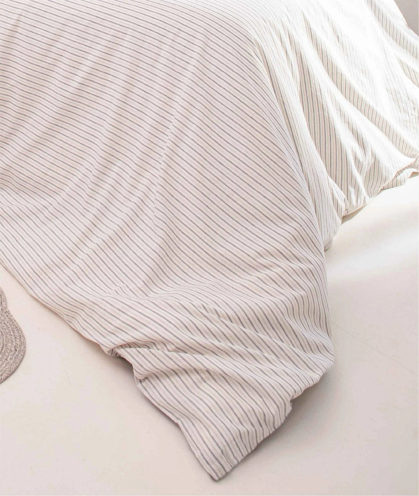 Set mbulesë për jorgan dopio, L'essentiel, Viento, ngjyrë kaltër-ecru