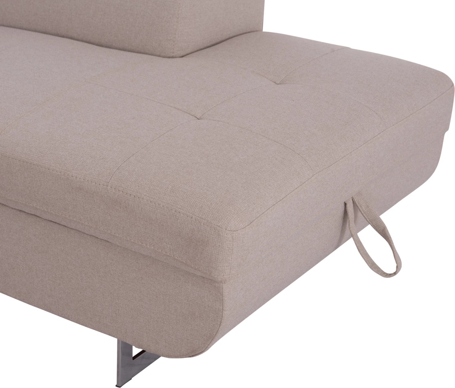 Kënd-sofë me hapësirë për depo, Encore FH3301.03R, material bezhë, 285x205x90cm