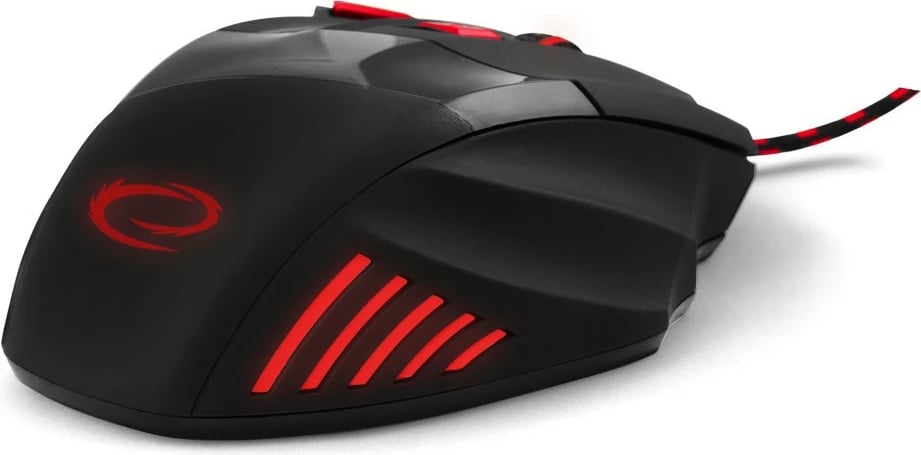 Maus gaming Esperanza WOLF EGM201R, me tela, 7 butona, 2400 DPI, i zi me të kuqe