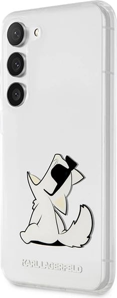 Mbështjellës Karl Lagerfeld Choupette Fun për Samsung Galaxy S23+, Transparent