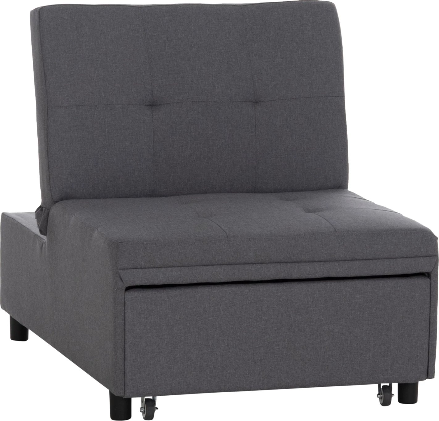Karrige lounge-krevat LIBRE, material stof gri, FH3295.01, 75x106x89cm
