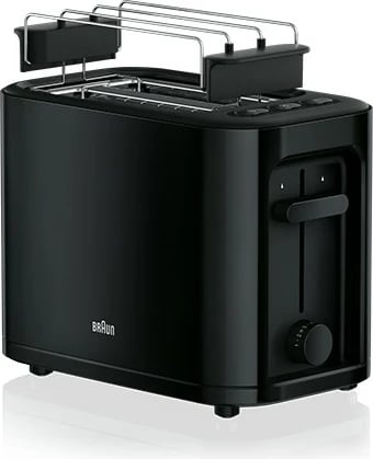 Toster Braun HT3010BK, 2 feta, 1000 W, i zi