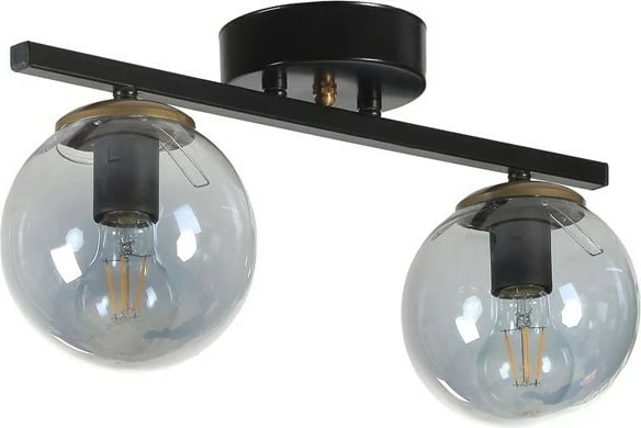 Llambë tavani Opviq, Yeni Can 2, ngjyrë e zezë dhe fume, qelq Llambë tavani Opviq, Yeni Can 2, ngjyrë e zezë dhe fume, qelq