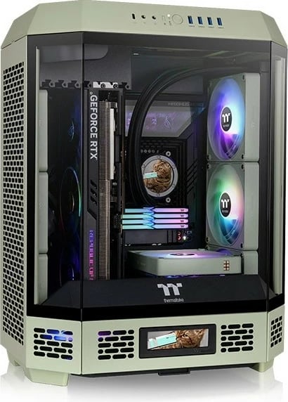 Kasë Thermaltake The Tower 600, Midi Tower, Matcha Green