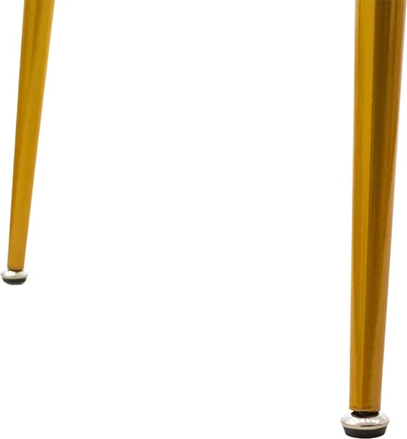 Tavolinë ngrënieje Paris xham 8mm mermer i bardhë-ari 150x80x75cm