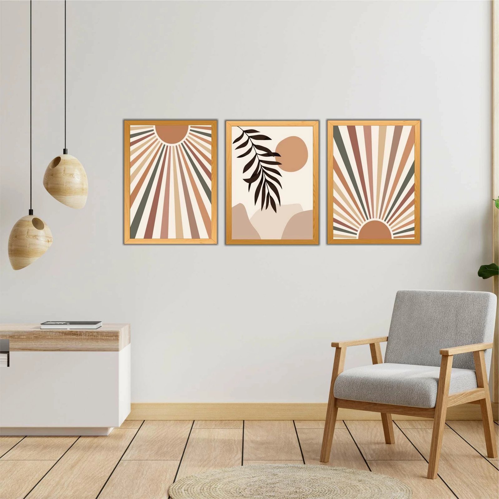 Pikturë dekorative MDF (3 copë), Wallity, Mdf - 00101